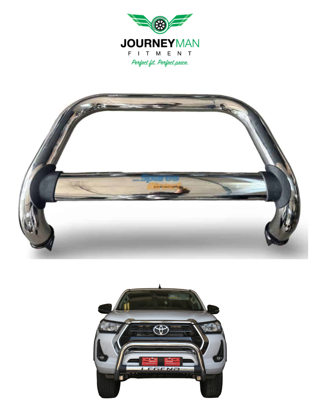 TOYOTA HILUX NUDGE BAR CHROME