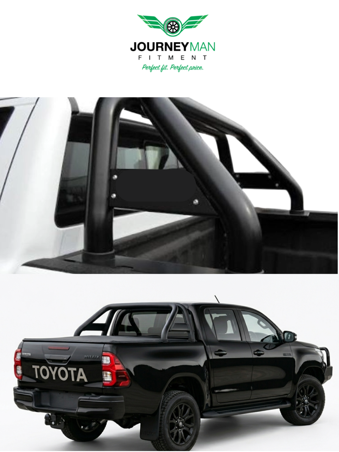 TOYOTA HILUX ROLL BAR BLACK