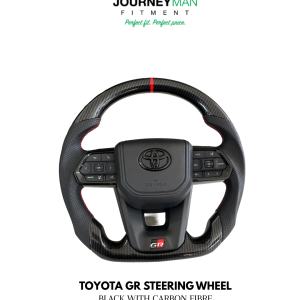 Toyota GR Steering Wheel – Carbon Fibre & Sport Red